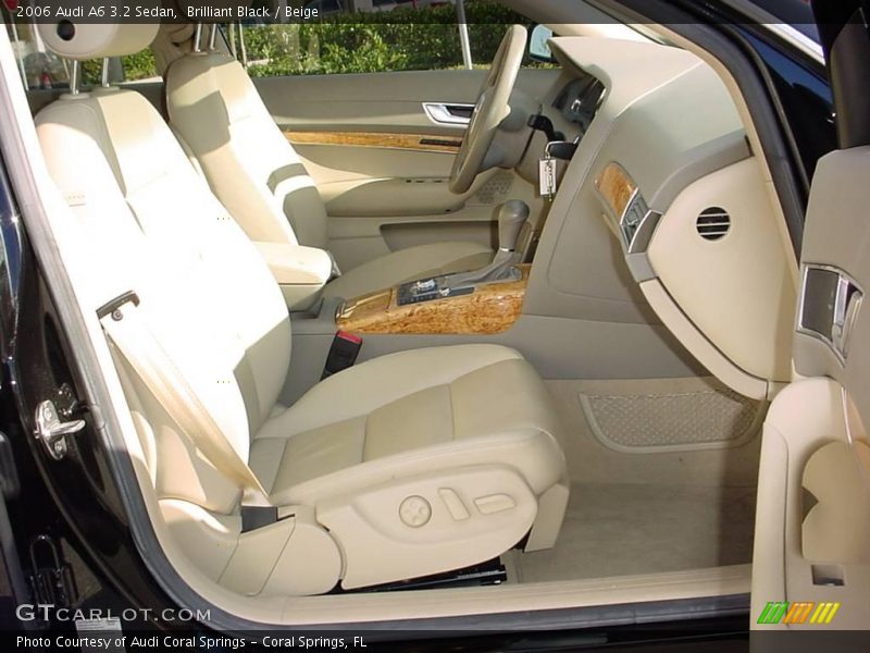 Brilliant Black / Beige 2006 Audi A6 3.2 Sedan