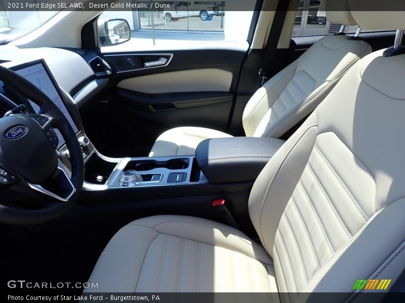 Desert Gold Metallic / Dune 2021 Ford Edge SEL AWD