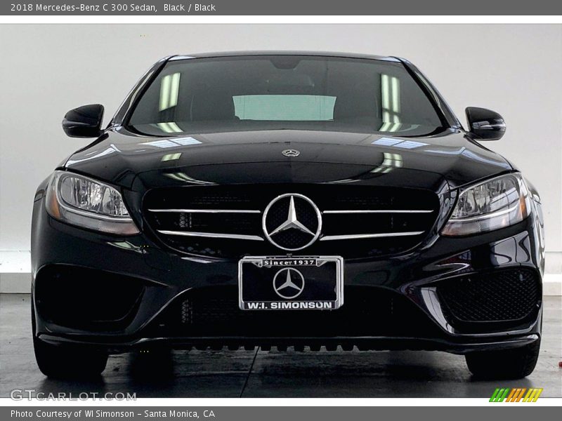 Black / Black 2018 Mercedes-Benz C 300 Sedan