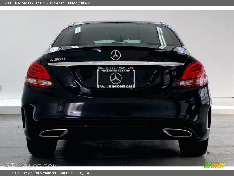 Black / Black 2018 Mercedes-Benz C 300 Sedan