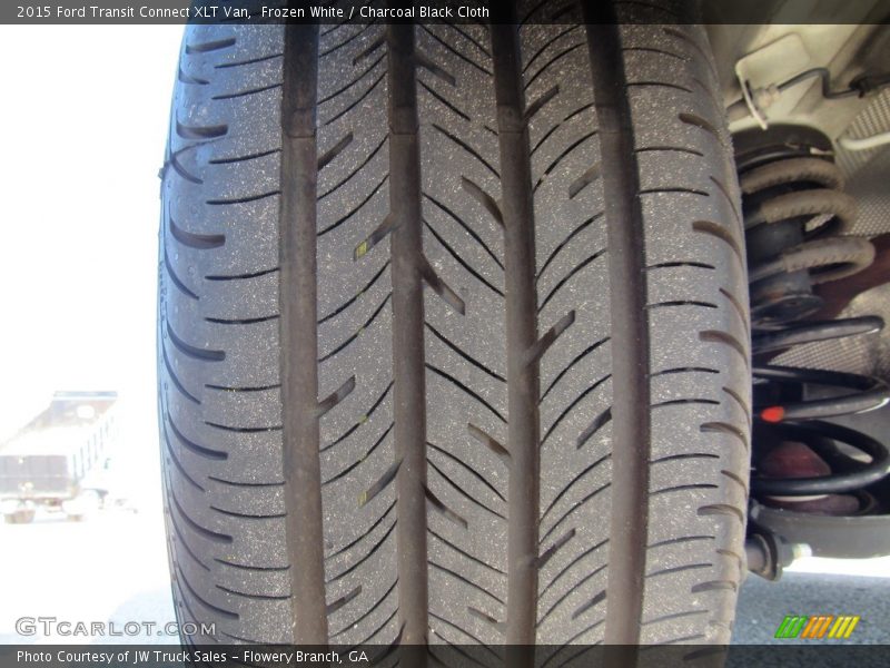 Frozen White / Charcoal Black Cloth 2015 Ford Transit Connect XLT Van