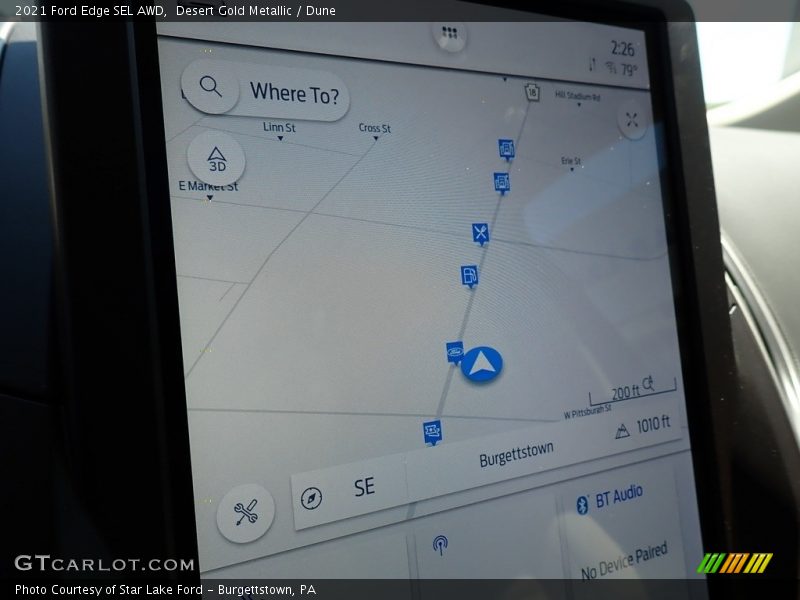 Desert Gold Metallic / Dune 2021 Ford Edge SEL AWD