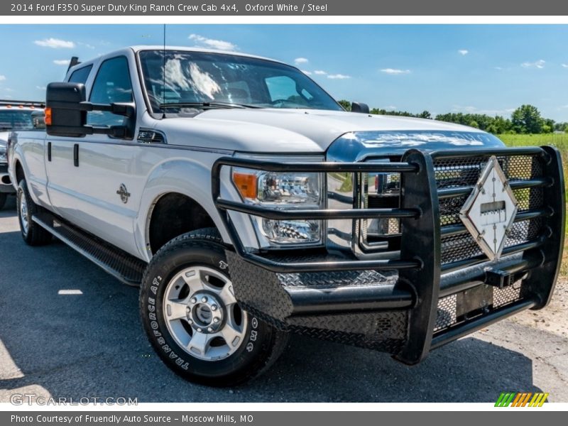 Oxford White / Steel 2014 Ford F350 Super Duty King Ranch Crew Cab 4x4