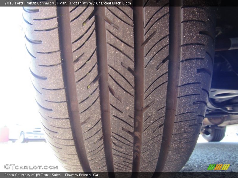 Frozen White / Charcoal Black Cloth 2015 Ford Transit Connect XLT Van