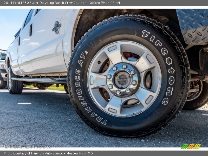 Oxford White / Steel 2014 Ford F350 Super Duty King Ranch Crew Cab 4x4