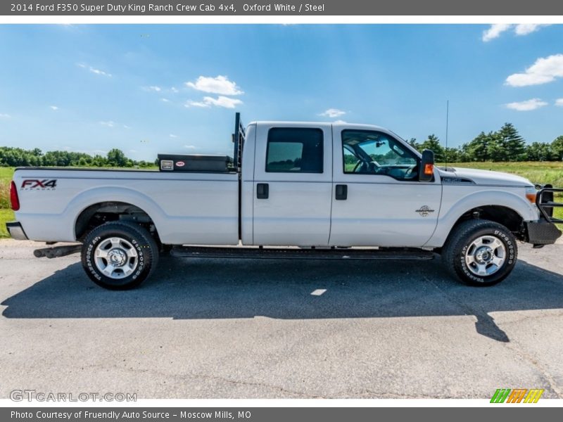 Oxford White / Steel 2014 Ford F350 Super Duty King Ranch Crew Cab 4x4