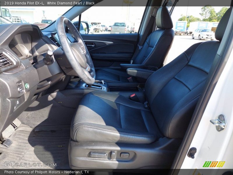 White Diamond Pearl / Black 2019 Honda Pilot EX-L