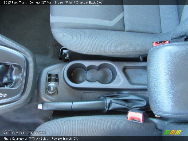Frozen White / Charcoal Black Cloth 2015 Ford Transit Connect XLT Van