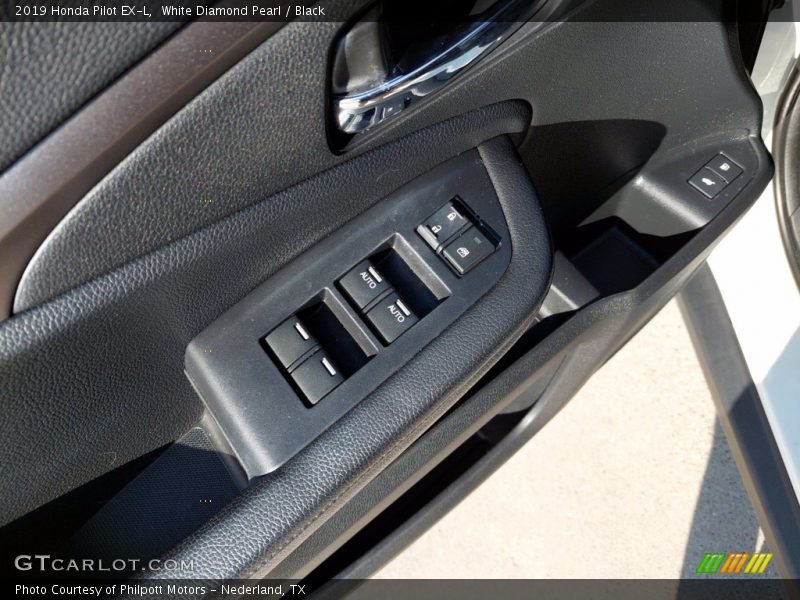White Diamond Pearl / Black 2019 Honda Pilot EX-L