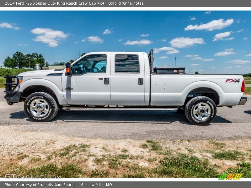 Oxford White / Steel 2014 Ford F350 Super Duty King Ranch Crew Cab 4x4