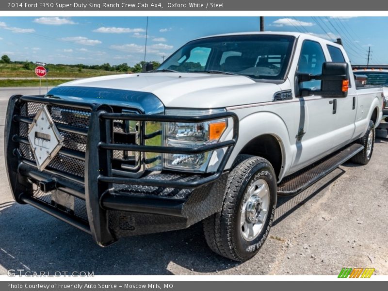 Oxford White / Steel 2014 Ford F350 Super Duty King Ranch Crew Cab 4x4