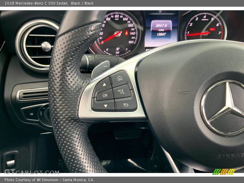 Black / Black 2018 Mercedes-Benz C 300 Sedan
