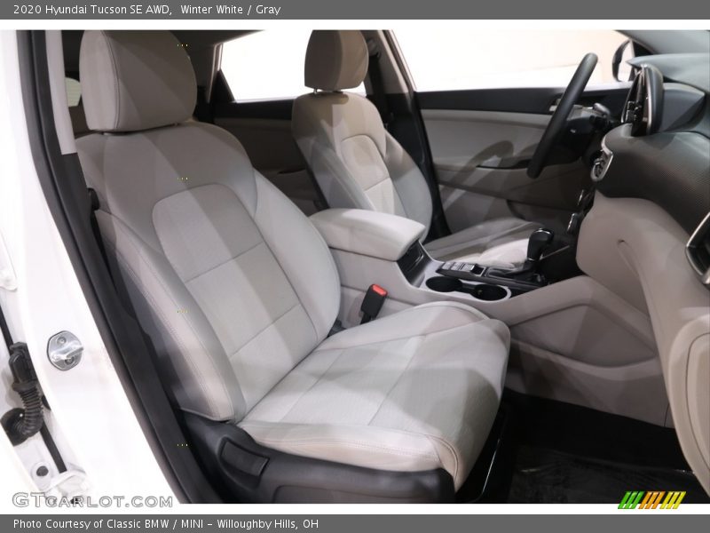 Winter White / Gray 2020 Hyundai Tucson SE AWD