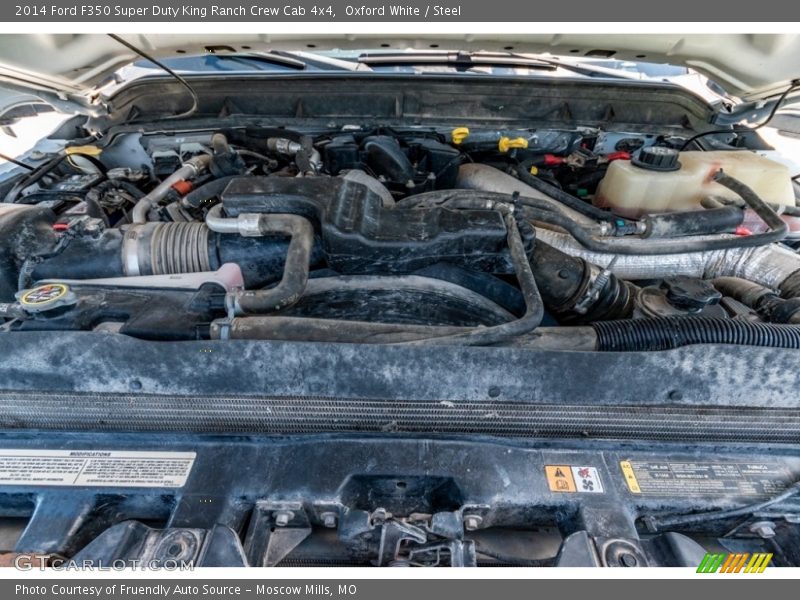 Oxford White / Steel 2014 Ford F350 Super Duty King Ranch Crew Cab 4x4