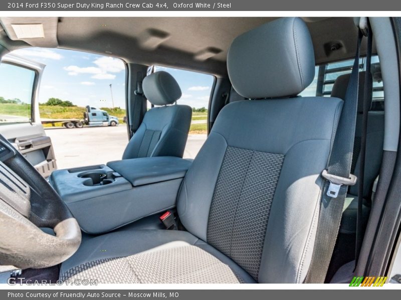 Oxford White / Steel 2014 Ford F350 Super Duty King Ranch Crew Cab 4x4
