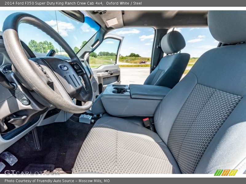 Oxford White / Steel 2014 Ford F350 Super Duty King Ranch Crew Cab 4x4