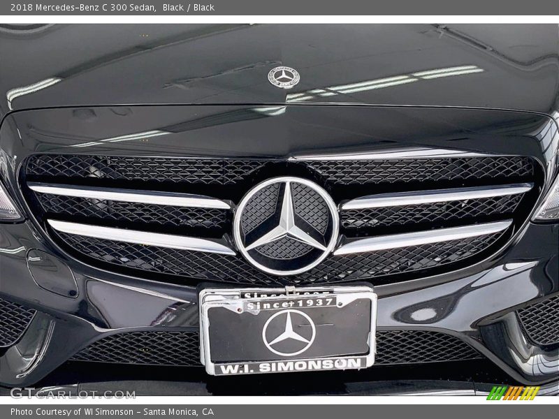 Black / Black 2018 Mercedes-Benz C 300 Sedan