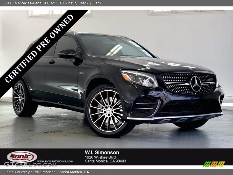 Black / Black 2018 Mercedes-Benz GLC AMG 43 4Matic
