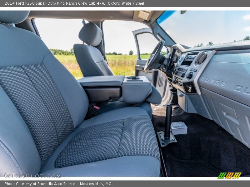 Oxford White / Steel 2014 Ford F350 Super Duty King Ranch Crew Cab 4x4
