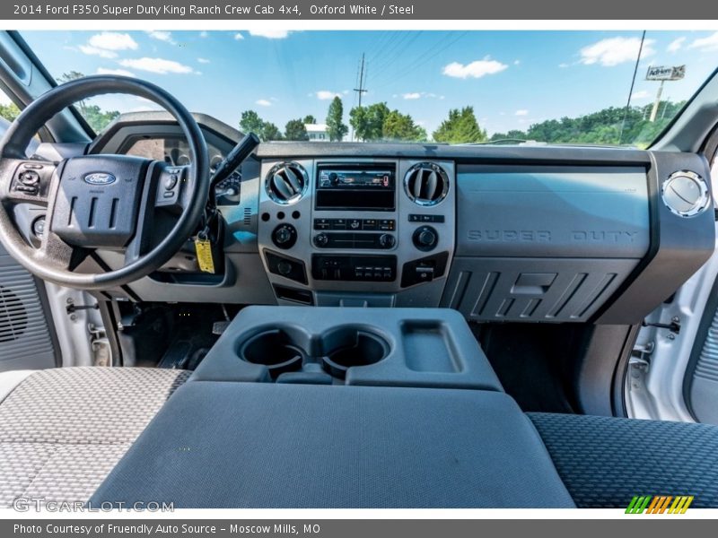 Oxford White / Steel 2014 Ford F350 Super Duty King Ranch Crew Cab 4x4