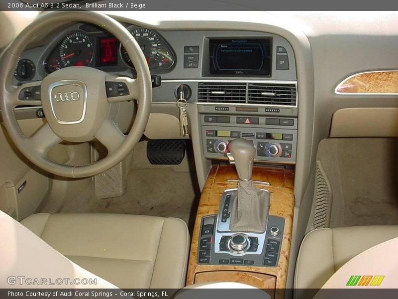 Brilliant Black / Beige 2006 Audi A6 3.2 Sedan