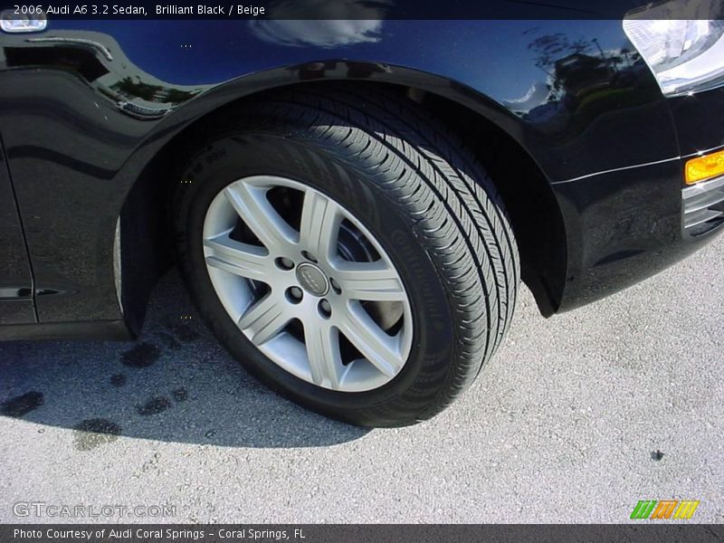 Brilliant Black / Beige 2006 Audi A6 3.2 Sedan