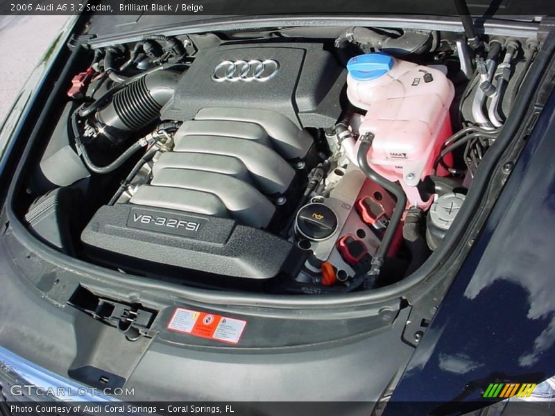 Brilliant Black / Beige 2006 Audi A6 3.2 Sedan