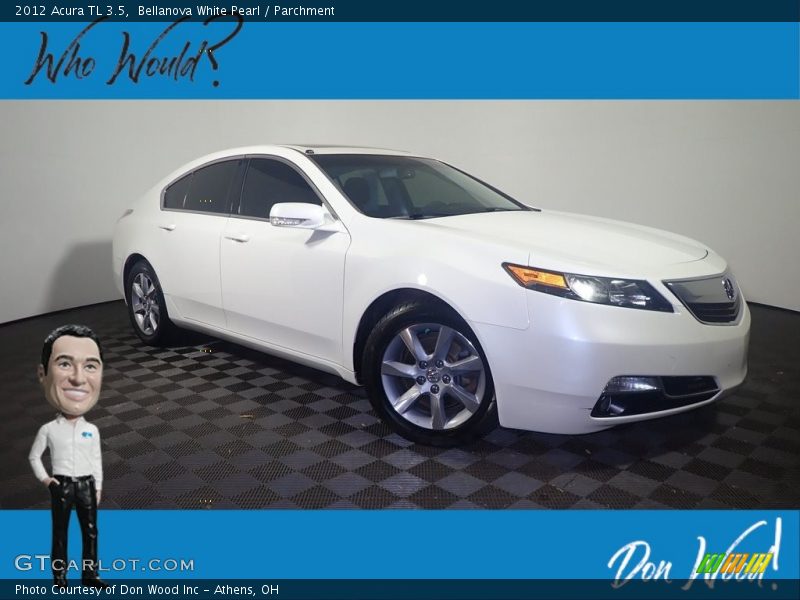 Bellanova White Pearl / Parchment 2012 Acura TL 3.5