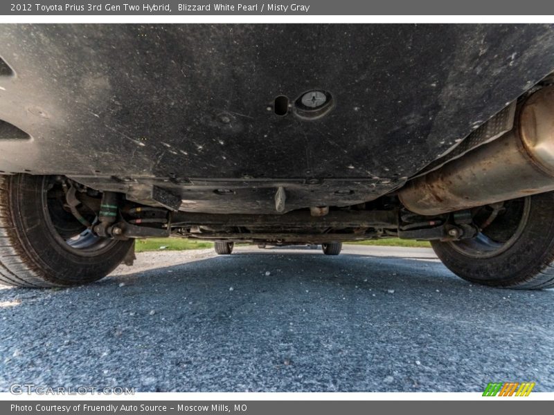 Blizzard White Pearl / Misty Gray 2012 Toyota Prius 3rd Gen Two Hybrid