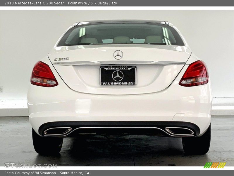 Polar White / Silk Beige/Black 2018 Mercedes-Benz C 300 Sedan