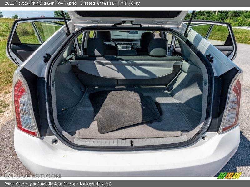 Blizzard White Pearl / Misty Gray 2012 Toyota Prius 3rd Gen Two Hybrid