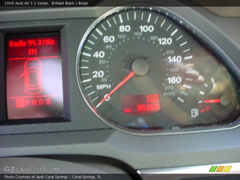 Brilliant Black / Beige 2006 Audi A6 3.2 Sedan