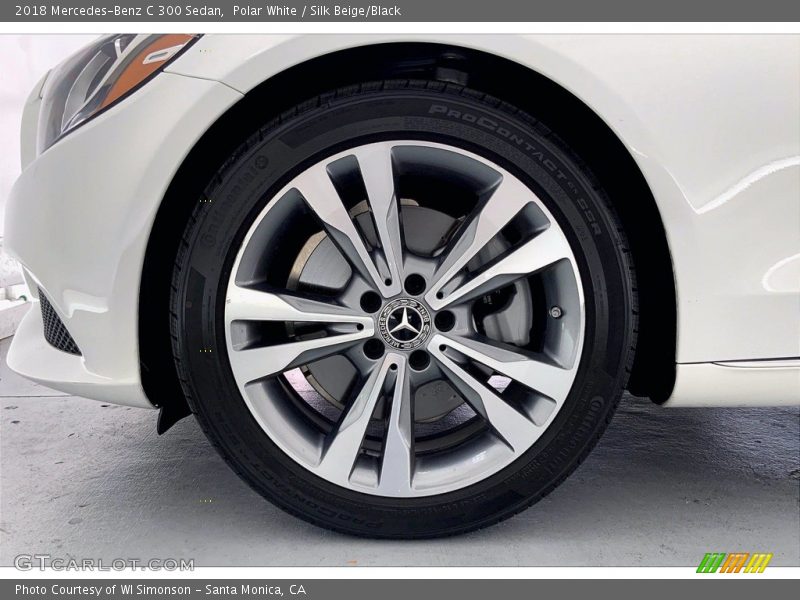 Polar White / Silk Beige/Black 2018 Mercedes-Benz C 300 Sedan
