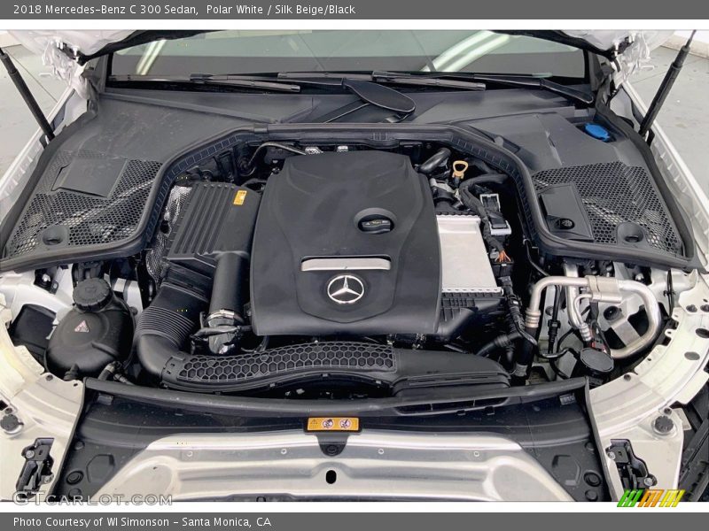 Polar White / Silk Beige/Black 2018 Mercedes-Benz C 300 Sedan