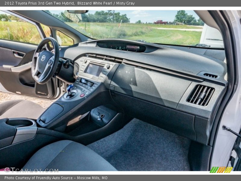 Blizzard White Pearl / Misty Gray 2012 Toyota Prius 3rd Gen Two Hybrid