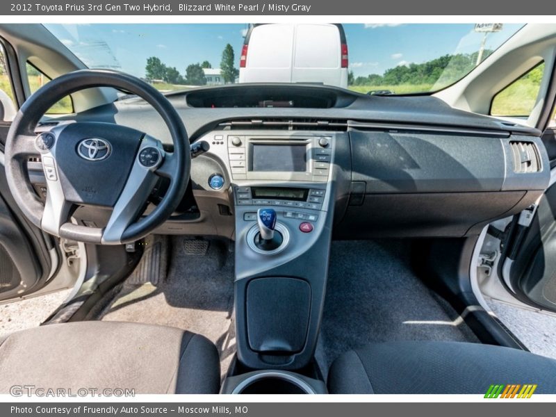 Blizzard White Pearl / Misty Gray 2012 Toyota Prius 3rd Gen Two Hybrid