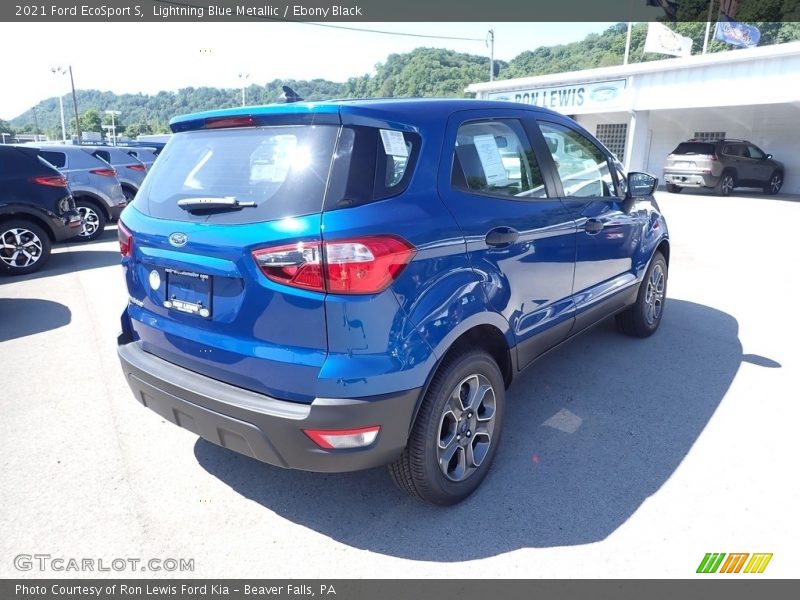 Lightning Blue Metallic / Ebony Black 2021 Ford EcoSport S