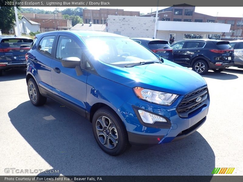 Lightning Blue Metallic / Ebony Black 2021 Ford EcoSport S