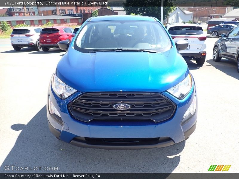 Lightning Blue Metallic / Ebony Black 2021 Ford EcoSport S