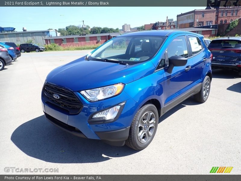 Lightning Blue Metallic / Ebony Black 2021 Ford EcoSport S
