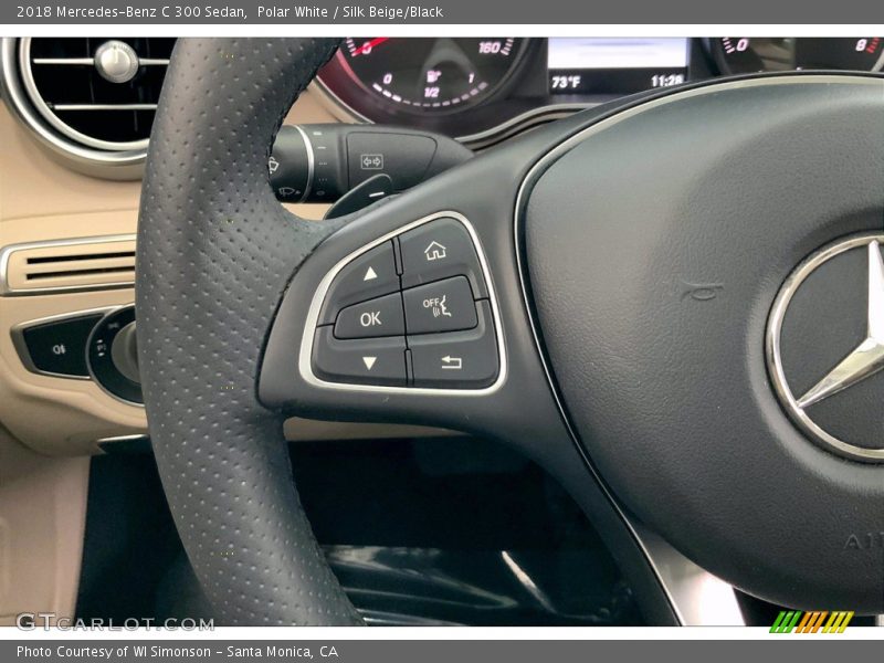 Polar White / Silk Beige/Black 2018 Mercedes-Benz C 300 Sedan