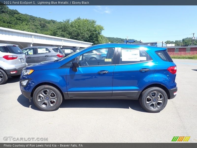 Lightning Blue Metallic / Ebony Black 2021 Ford EcoSport S