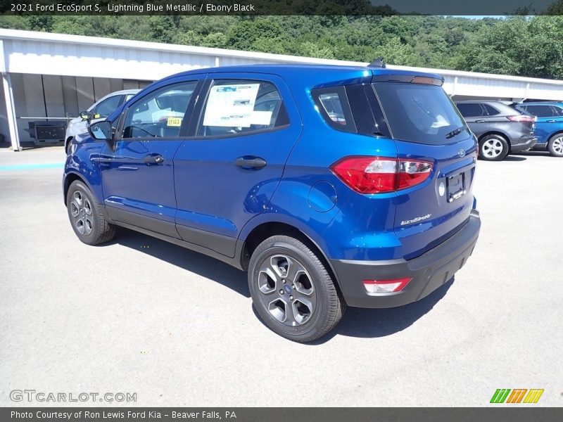 Lightning Blue Metallic / Ebony Black 2021 Ford EcoSport S