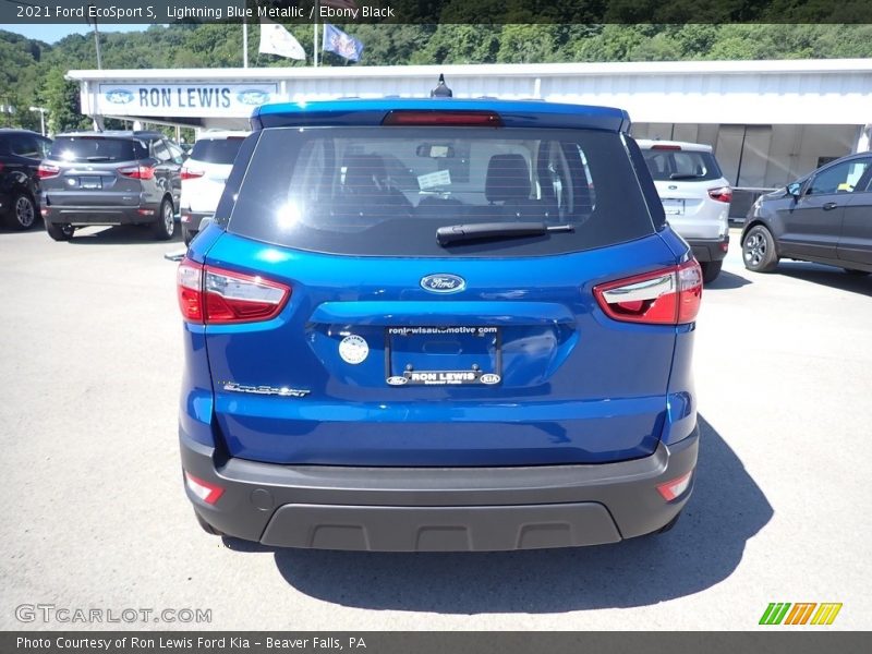 Lightning Blue Metallic / Ebony Black 2021 Ford EcoSport S