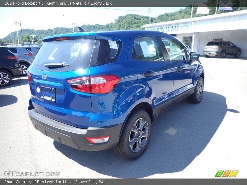 Lightning Blue Metallic / Ebony Black 2021 Ford EcoSport S