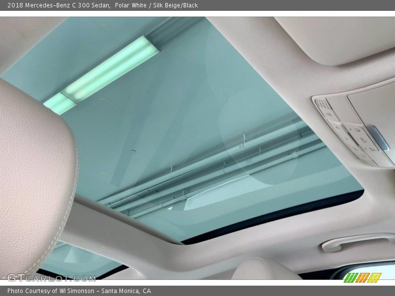 Polar White / Silk Beige/Black 2018 Mercedes-Benz C 300 Sedan