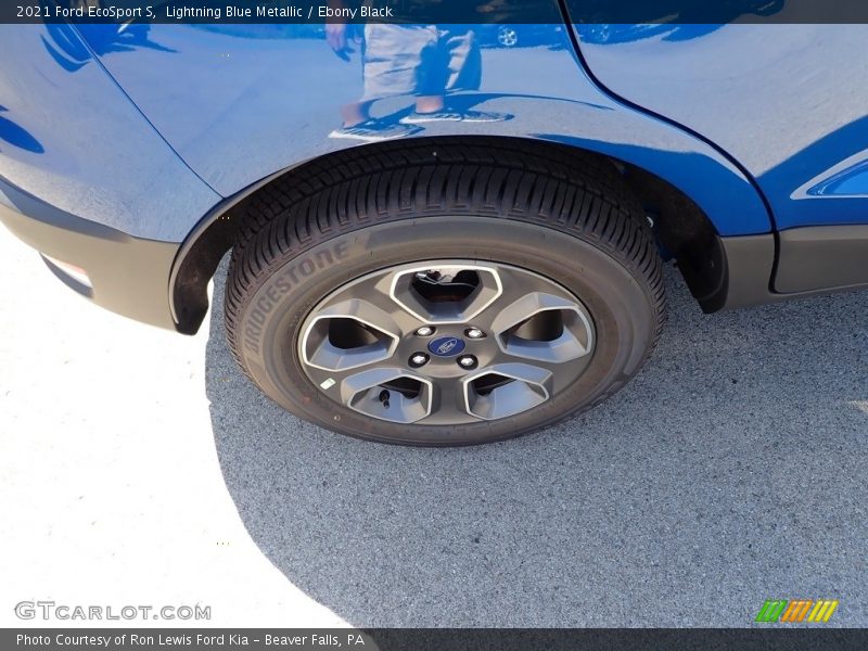 Lightning Blue Metallic / Ebony Black 2021 Ford EcoSport S