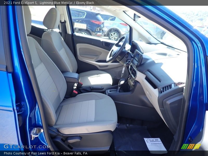 Lightning Blue Metallic / Ebony Black 2021 Ford EcoSport S