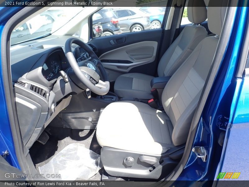 Lightning Blue Metallic / Ebony Black 2021 Ford EcoSport S