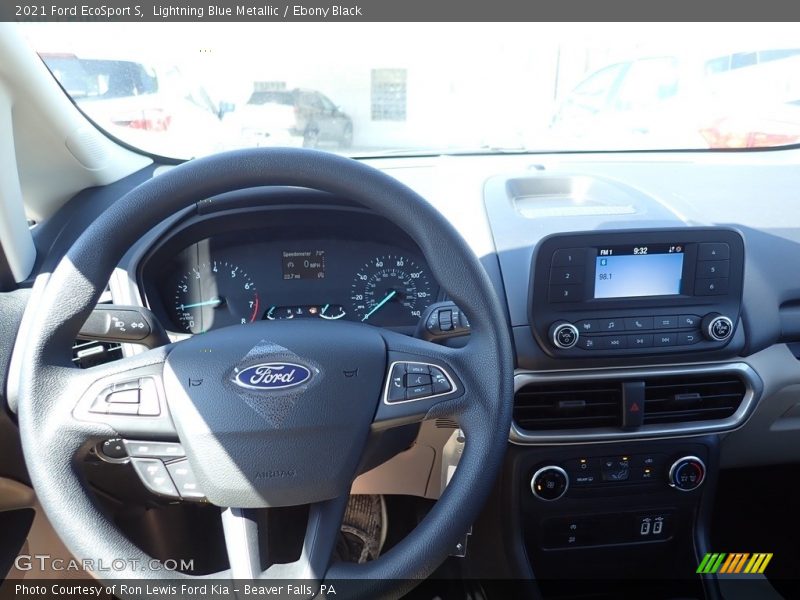 Lightning Blue Metallic / Ebony Black 2021 Ford EcoSport S